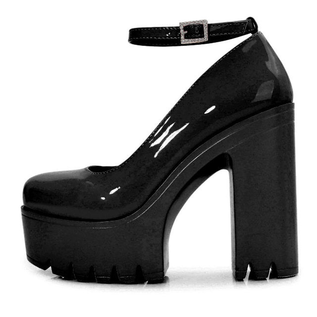 Chaussures féminines à boucle, style européen et américain moderne