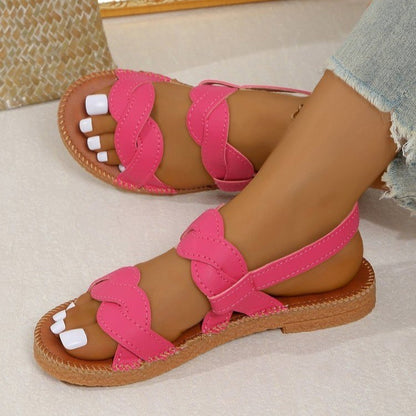 Chaussures d’été tissées plates pour femmes — Style élégant et confort optimal