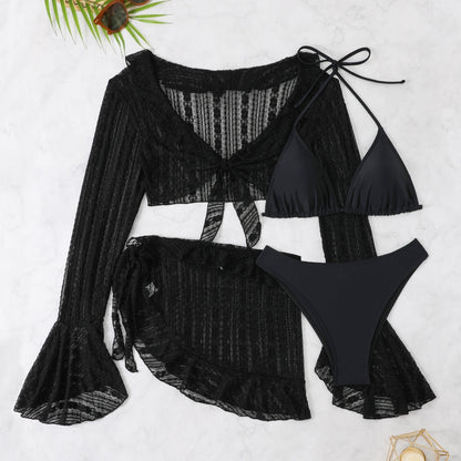 Ensemble Bain 4 Pièces Dentelle